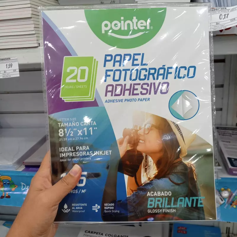 Papel fotográfico adhesivo Pointer