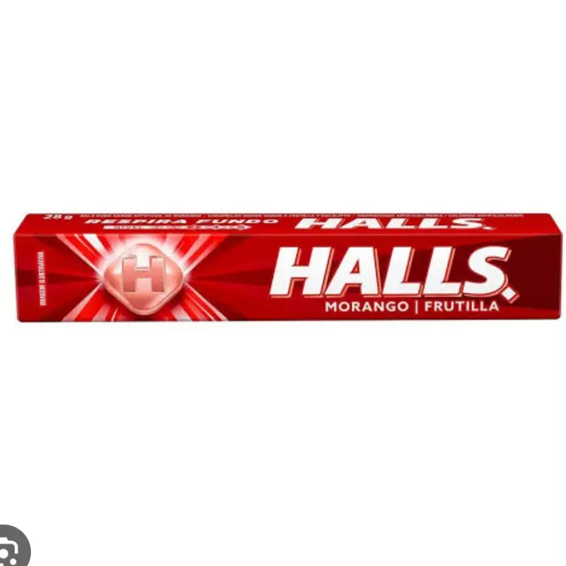 Halls morango 28g
