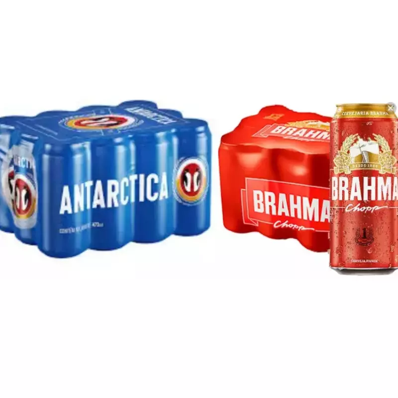 Combo 5 Brahma e 5 Antarctica latão