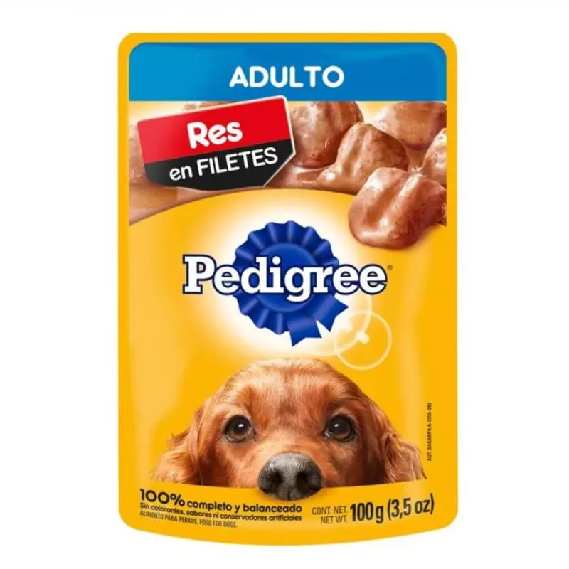 Pedigree sobres res adulto