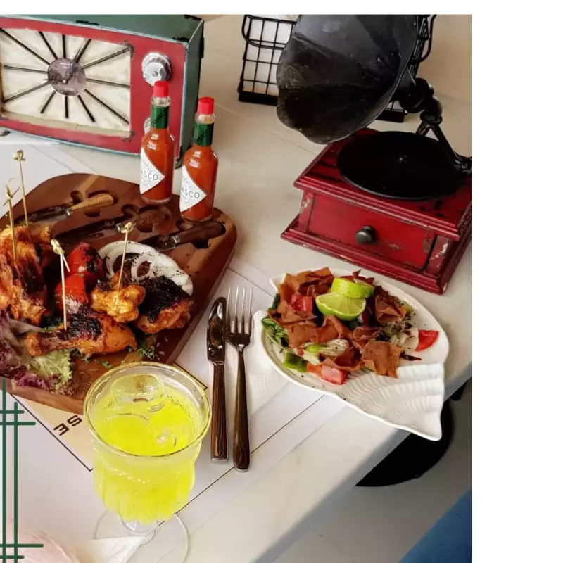 نص دجاجه تندوري مع مقبلات