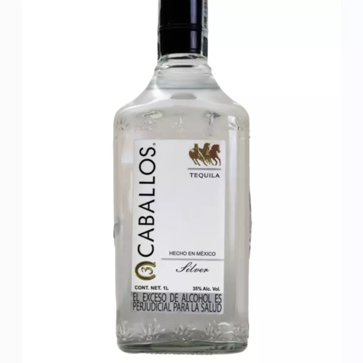 Tres Caballos Silver Litro 1000ml