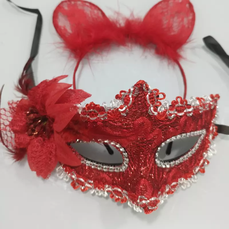 503 - kit máscara e tiara