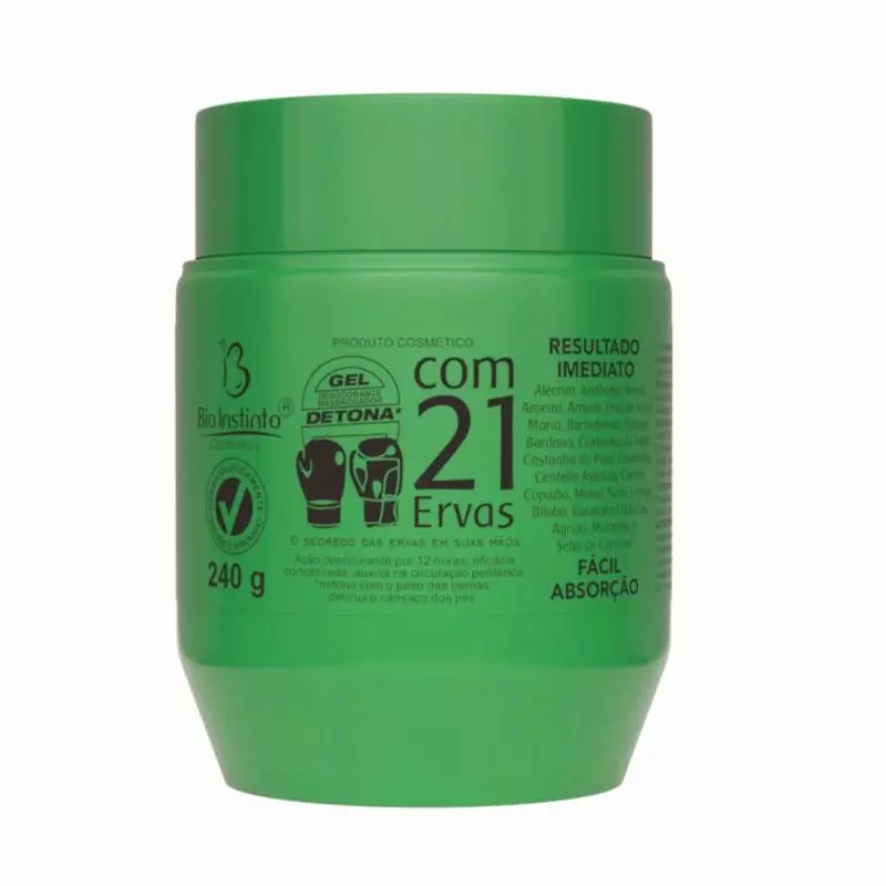 Gel com 21 erva detona240g