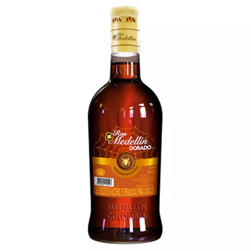 Ron Medellín Dorado botella x 750ml