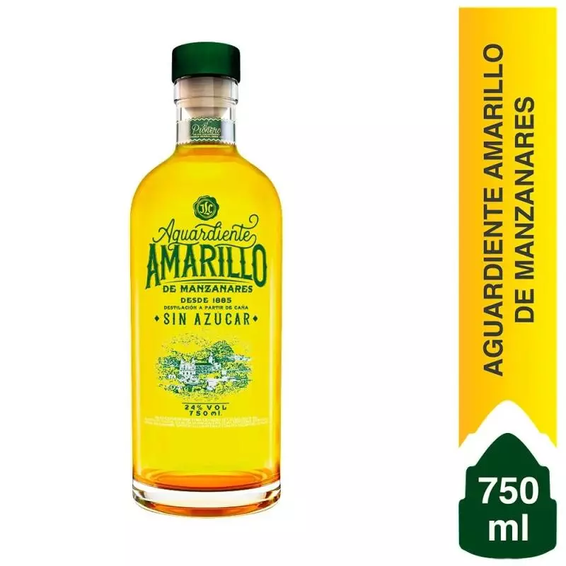 Bot Guaro Amarillo Manzanares 750mL