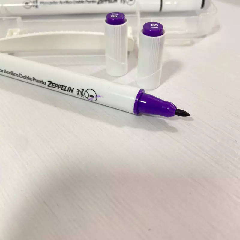 MARCADOR ACRILICO DOBLE PUNTA