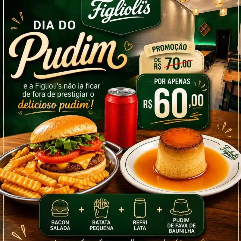Combo com Pudim