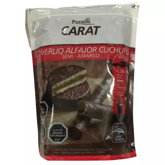 Coverliq semi amargo carat puratos