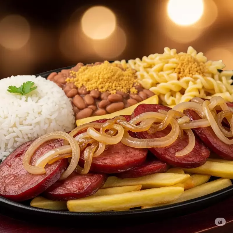 Linguiça Calabresa Acebolada