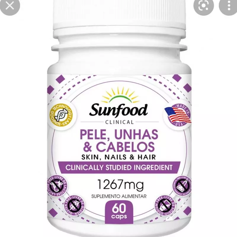 Pele Unhas Cabelos 60 Cps.
