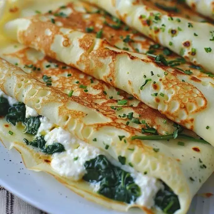 CREPA DE ESPINACAS CON QUESO