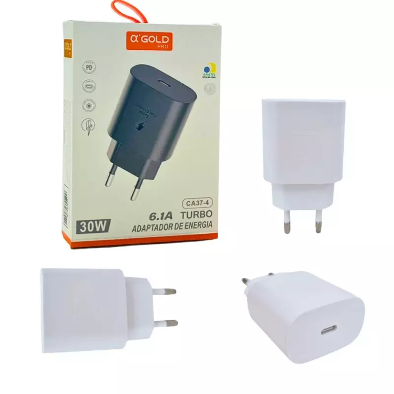 FONTE  GOLD CA-37-4 30W USB-C