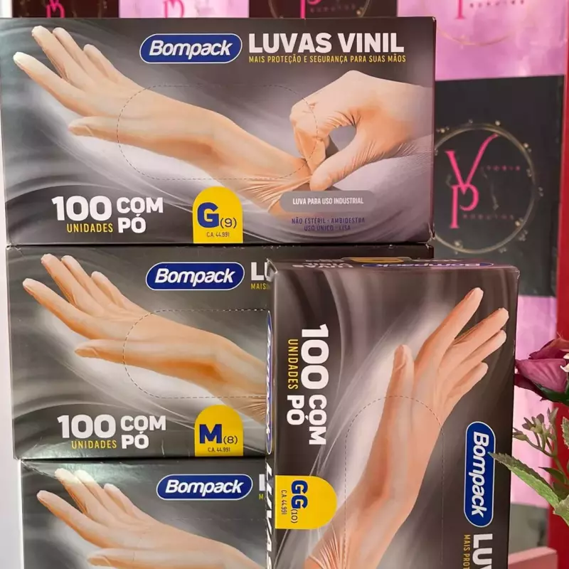 Caixa Luvas Vinil