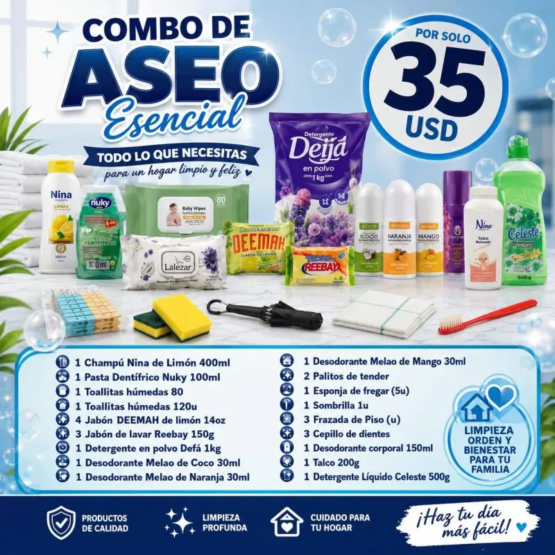 Combo de Aseo Esencial