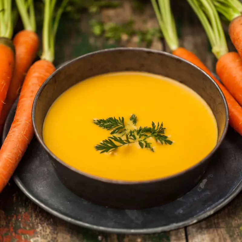 Crema de zanahoria Antiinflamatoria