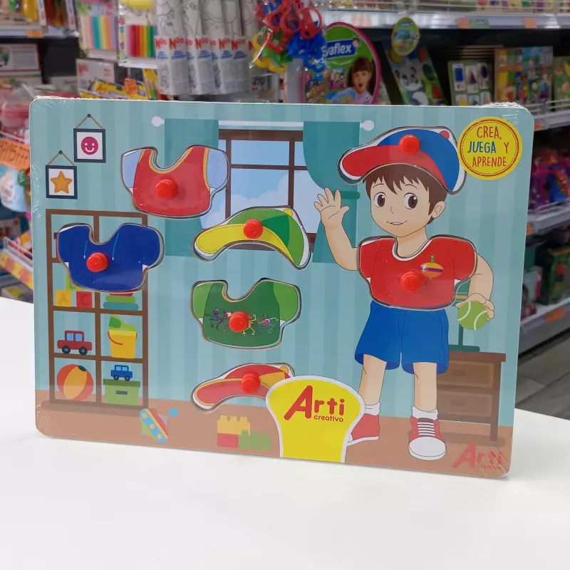 ROMPECABEZAS CON PIN VESTIDO NIÑO