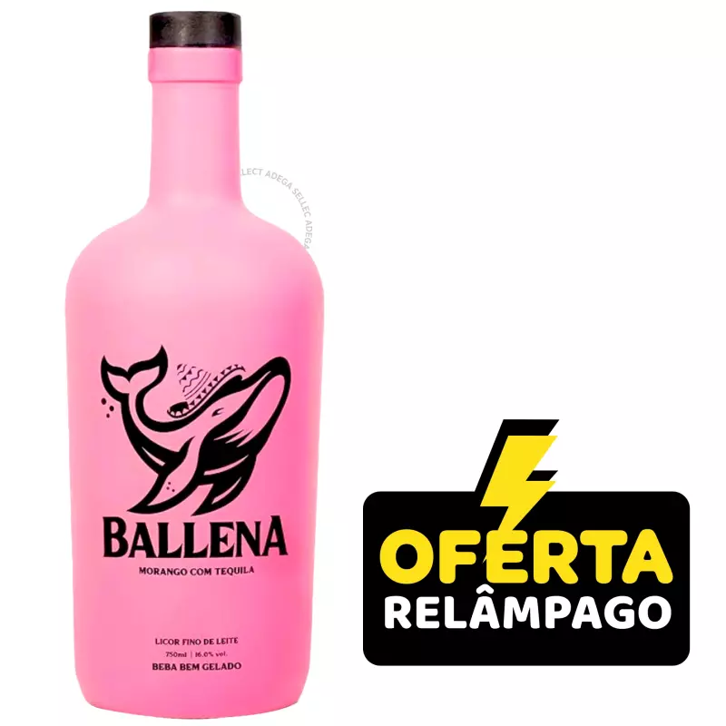 Licor Ballena Morango 750ml (Gelado)