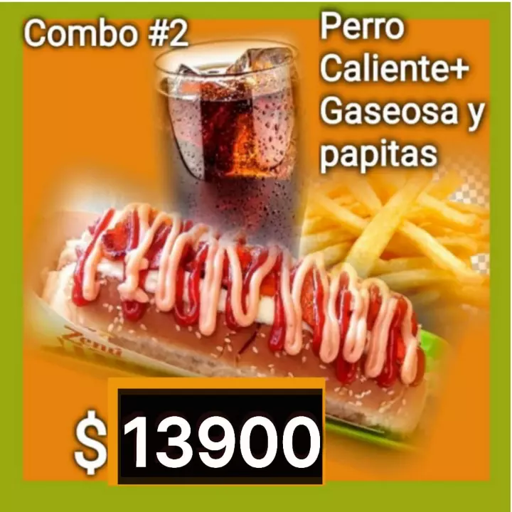 Combo #2 full perro Caliente  con tocineta