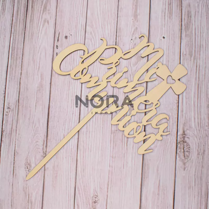 Cake Topper Comunión y Bautizo