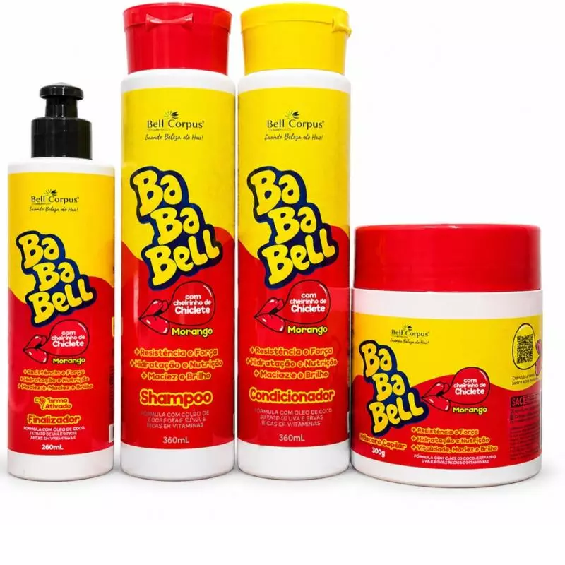 Kit Bababell Morango / 4 ITENS