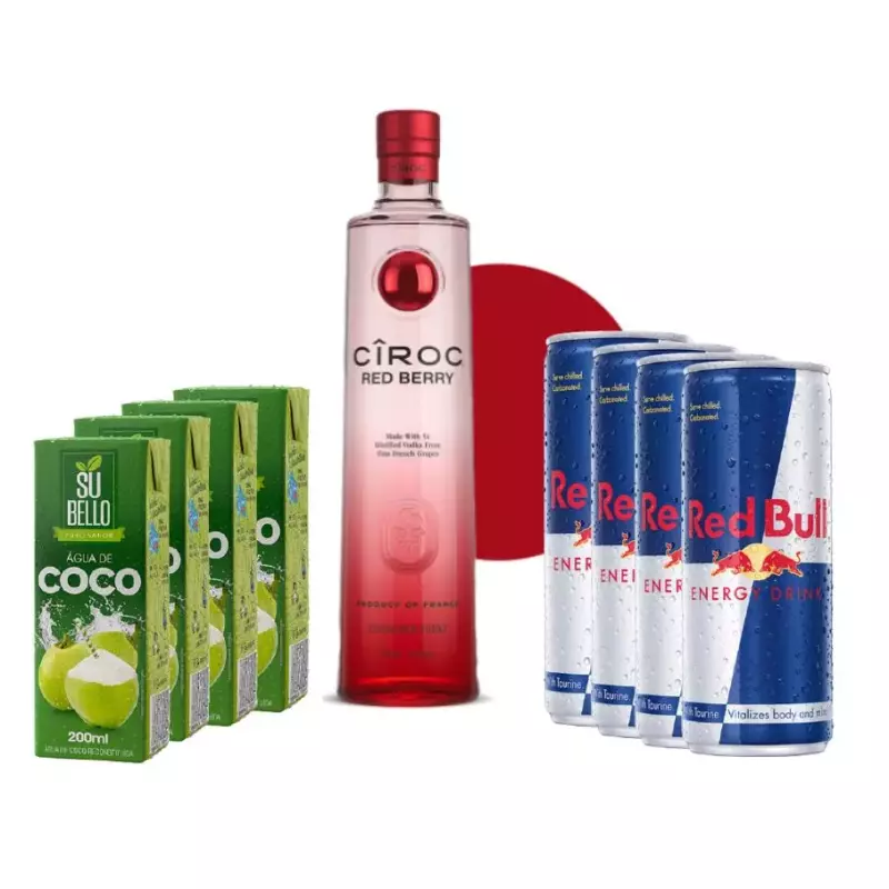 Ciroc Red Berry + red bull