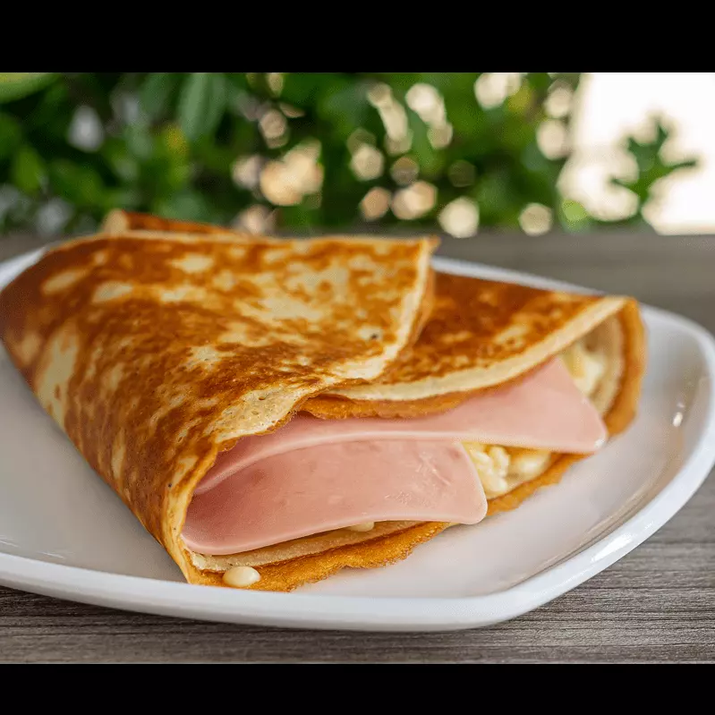 Crepe jamón y queso