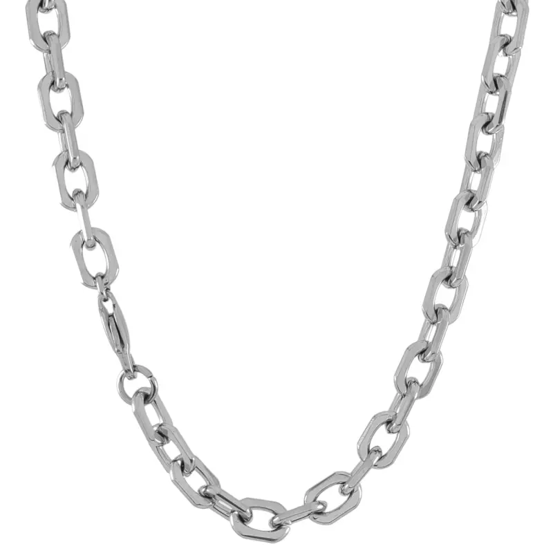 7mm Silver Clip Chain