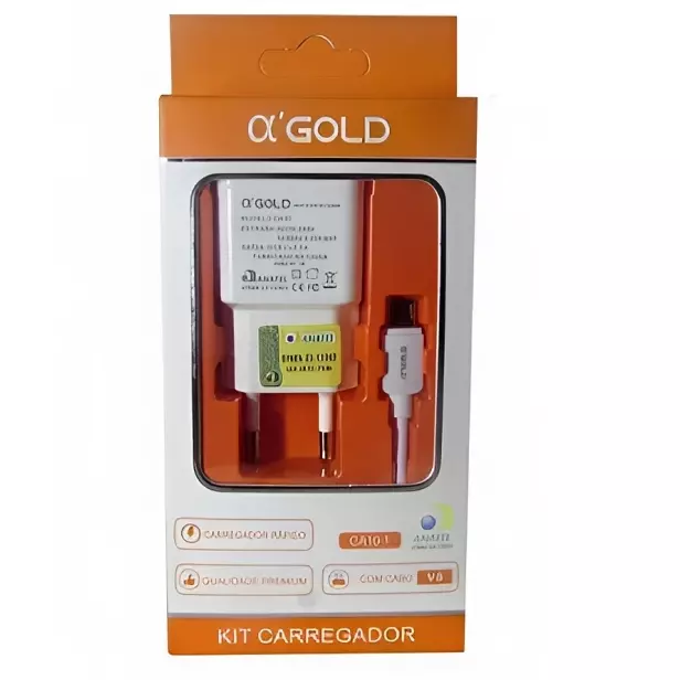 CARREGADOR GOLD V8 2.1A CA10-1