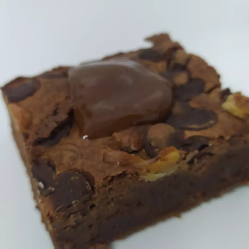 Brownie de caramelo salado