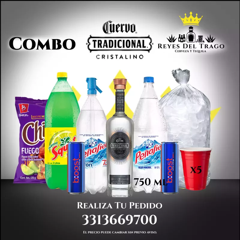 COMBO TRADICIONAL CRISTALINO 750 ML