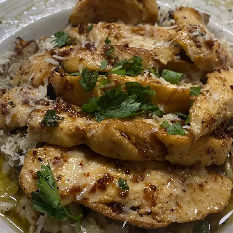 Risotto Frango Cogumelos
