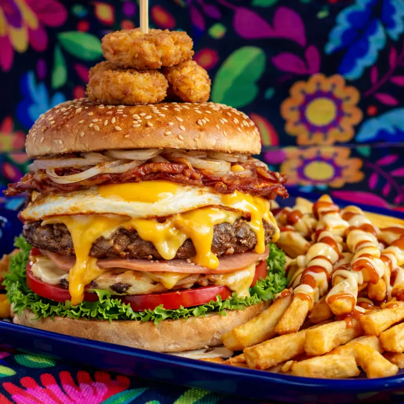 Hamburguesa la indomable