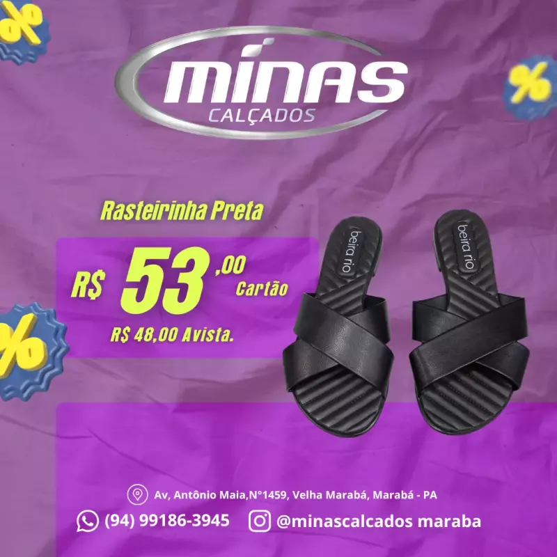 Rasteirinha Preta RF:8519101