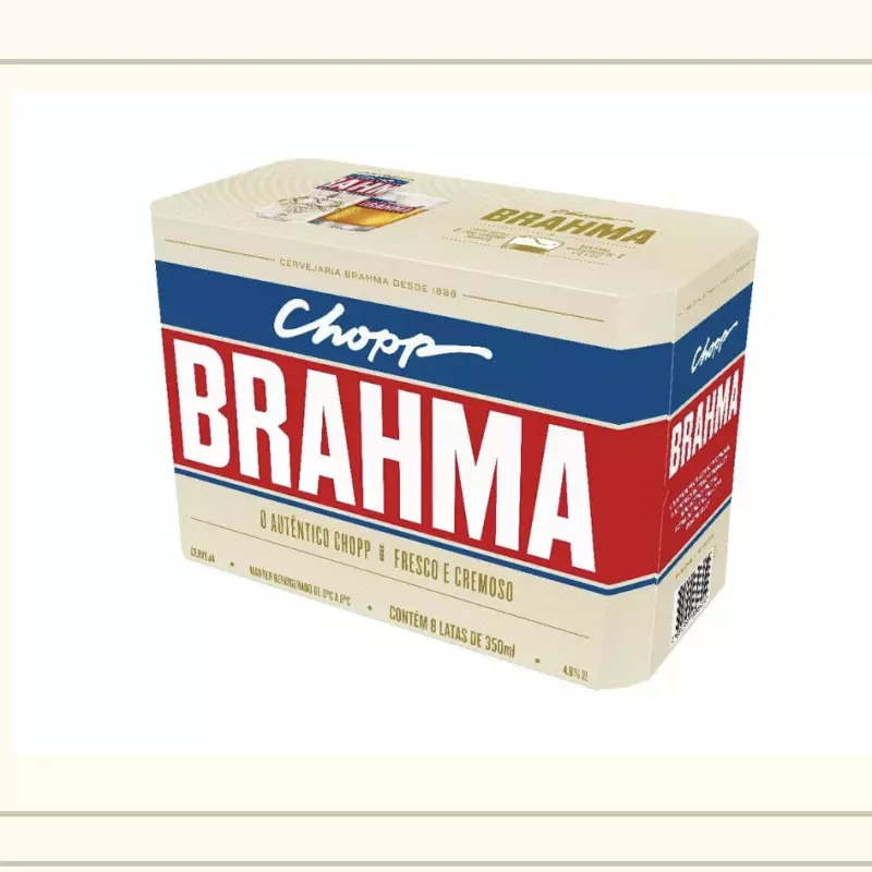Chopp Brahma 350ml  CX 8 UND