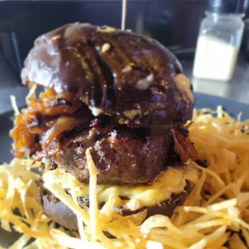 Hamburguesa de guanaco