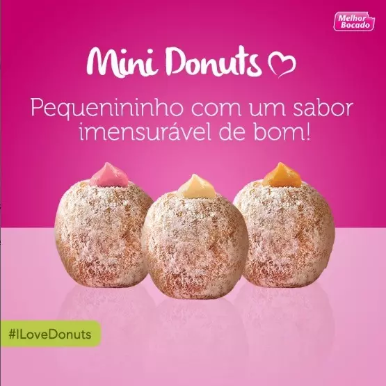 MINI DONUT - FRUTAS VERMELHAS
