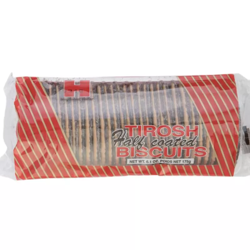 SKU 4898 Tirosh Half Coated Biscuit