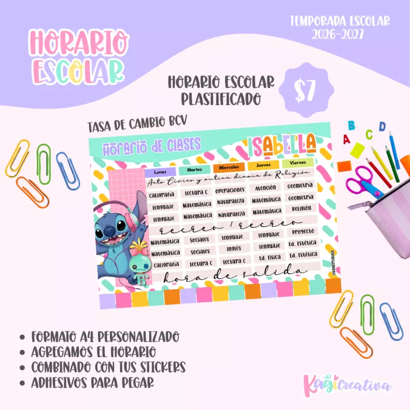 Horario escolar