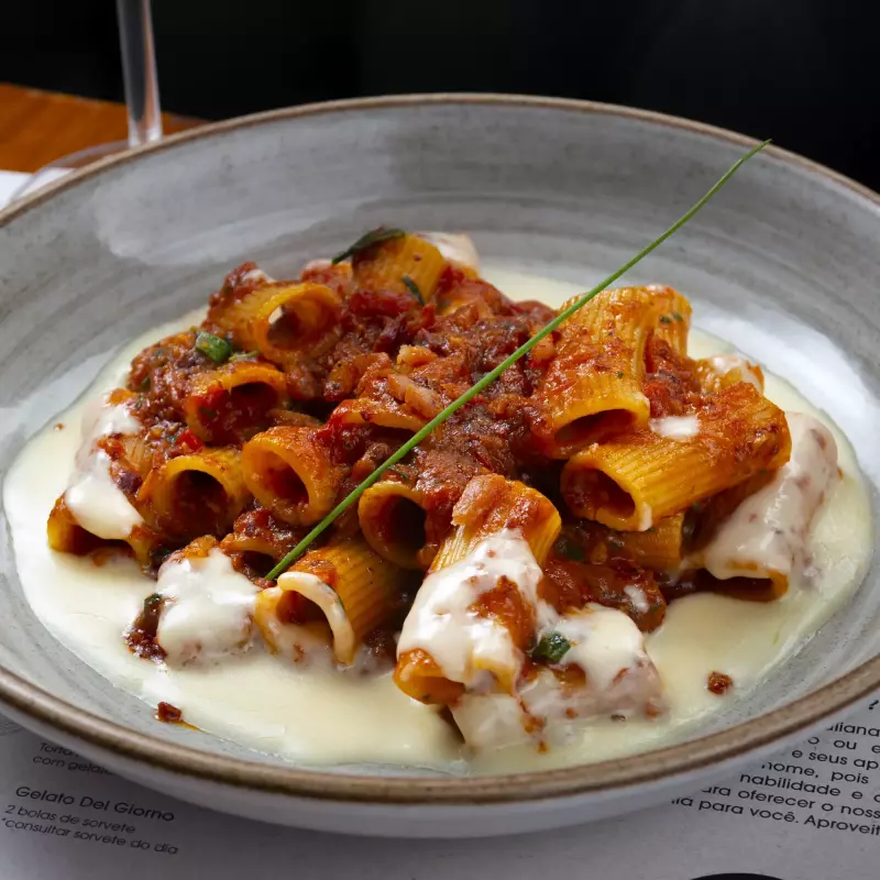 Rigatoni all’amatriciana.