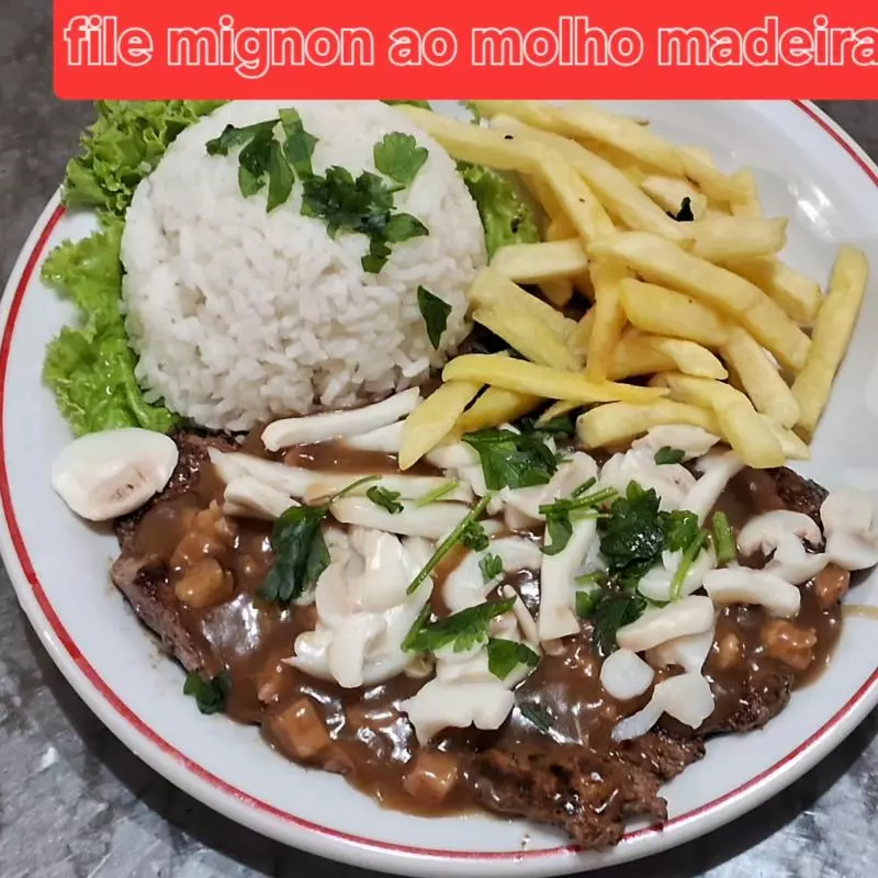 Filet Mignon c/molho madeira
