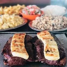 Carne de sol de boi  com queijo refeição
