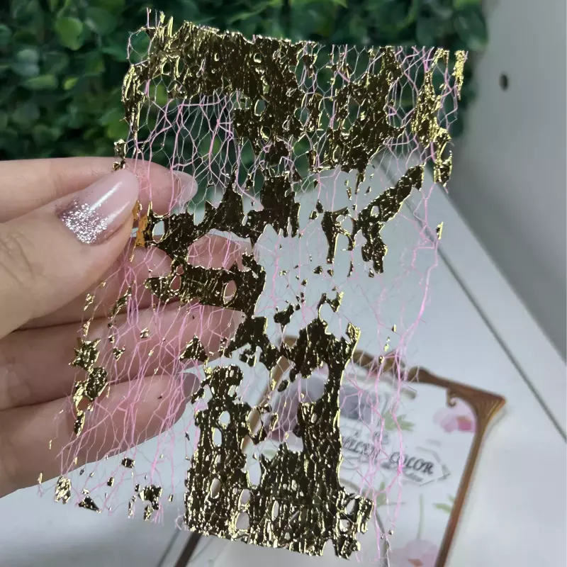 Cartela Teia + Folha D’Ouro Rosa