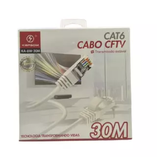 CABO DE REDE KAPBOM 30M KA-6W-30M