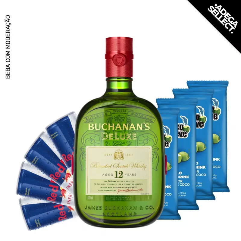 Combo Whisky Buchanan's DeLuxe 1L