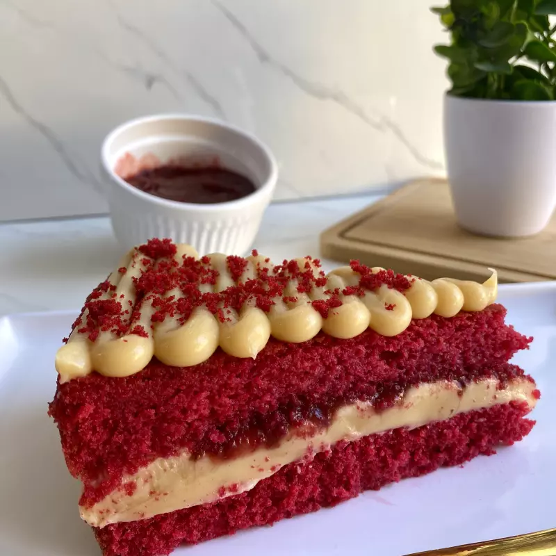 Fatia de Red Velvet