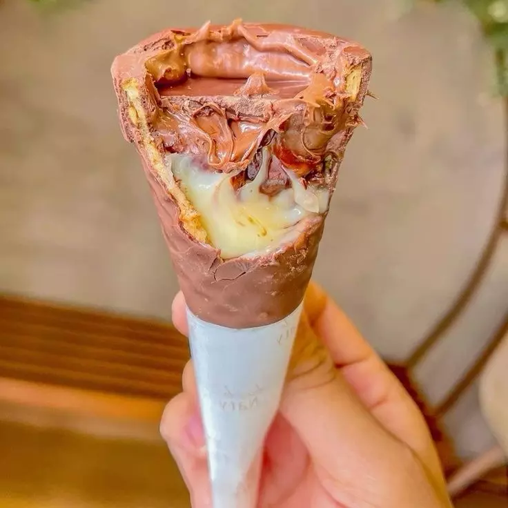 Cone Ninho Com Nutella