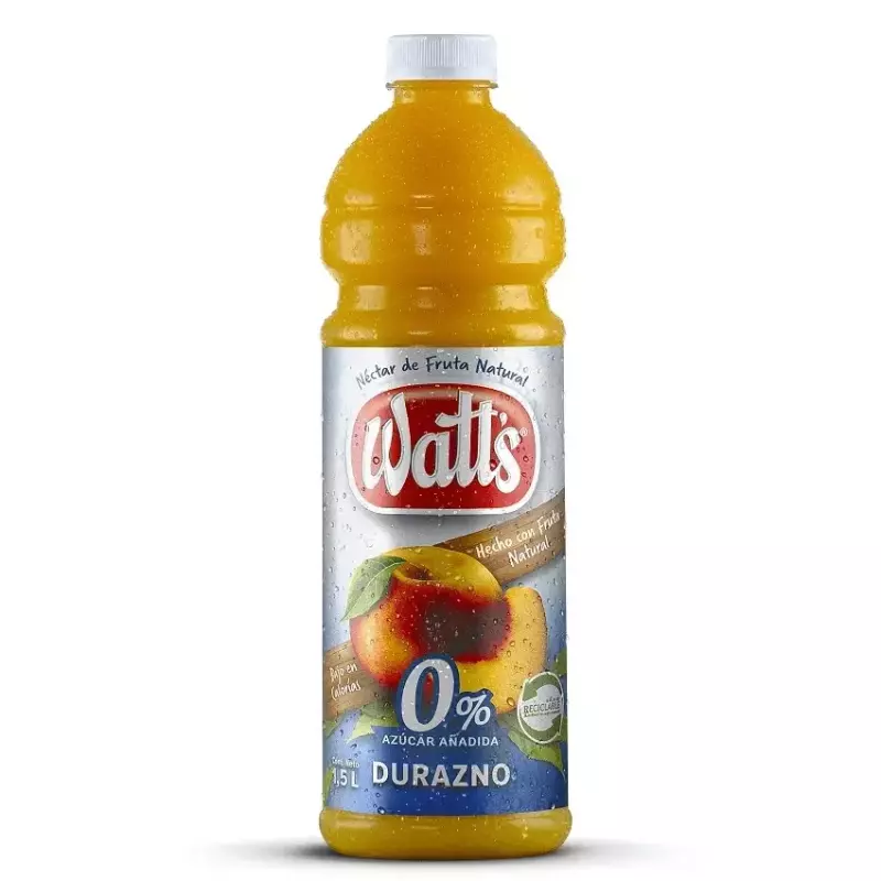 WATTS DURAZNO 0% AZUC 1.5LT