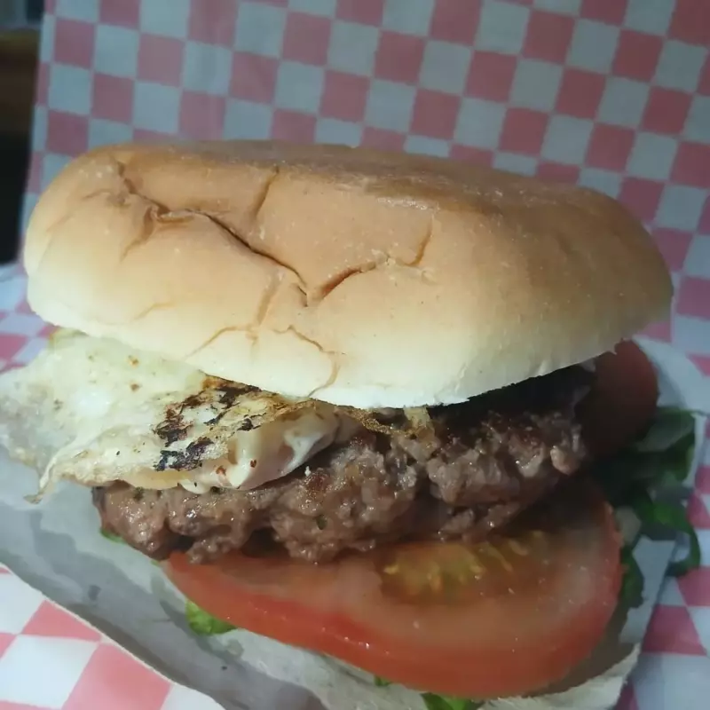 MEGA hamburguesa casera c/papas