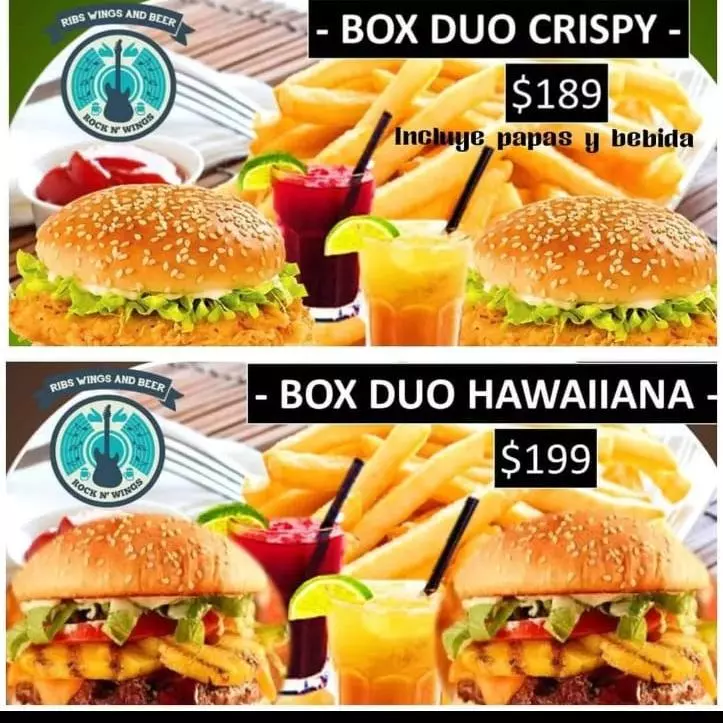 Duo 2 hawaianas con papas+ refresco